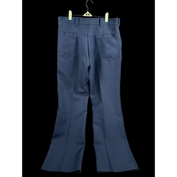 All Seasons Leisure Wear Mens 34x32 Navy Leisure Dress Pants Machine Washable - Picture 4 of 6